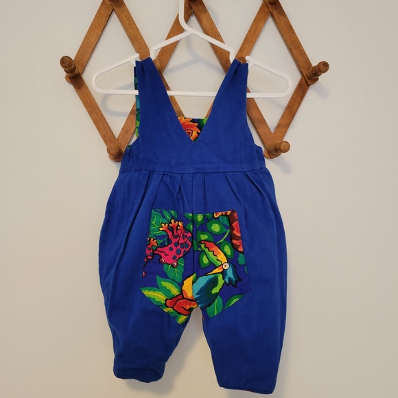 Vintage Roomie Romper reversible romper blue 3m - Picture 8 of 9